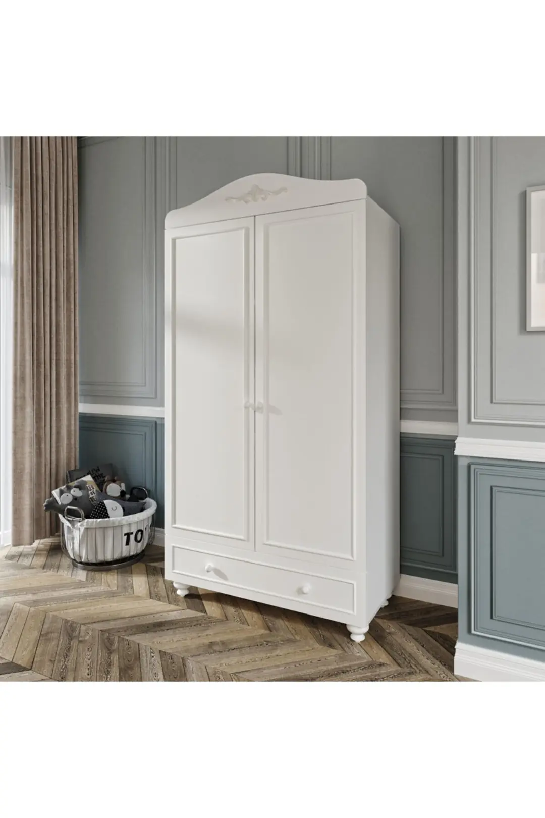 Romantik 2 Kapılı Dolap (%100MDF) 3