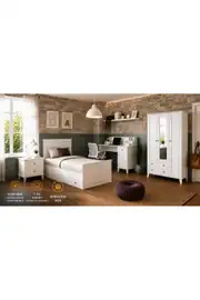 madrid larch(aynalı)genç oda takımı (%100mdf) 1
