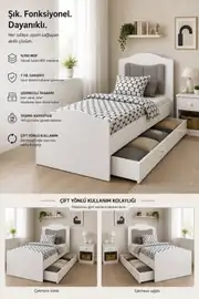 Romantic Yavrulu Karyola (90X190) (R:PEMPE BAŞLIK)%100mdf 1