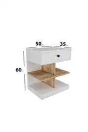 Beyaz Pianno Komodin(%100MDF) 4