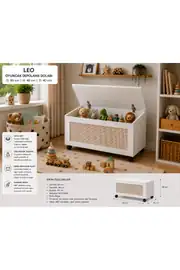 leo oyuncak depolama dolabı(%100mdf) 2