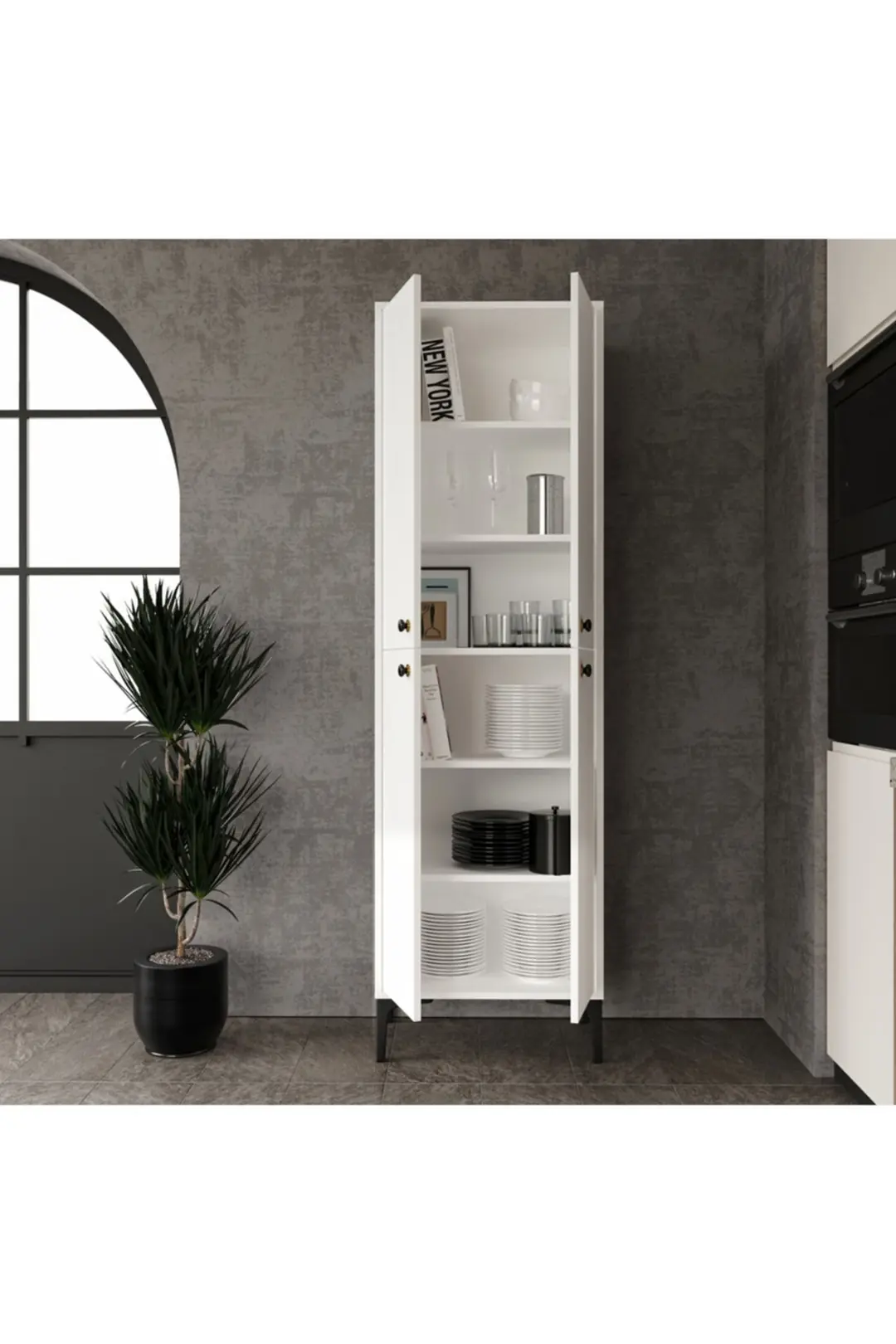 Paris Ayakkabılık,kiler,mutfak Erzak Çok Amaçlı Dolap(%100MDF) 4