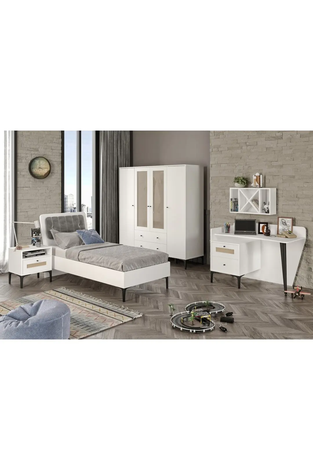 Trio White Xl Genç Odası(%100mdf) 6