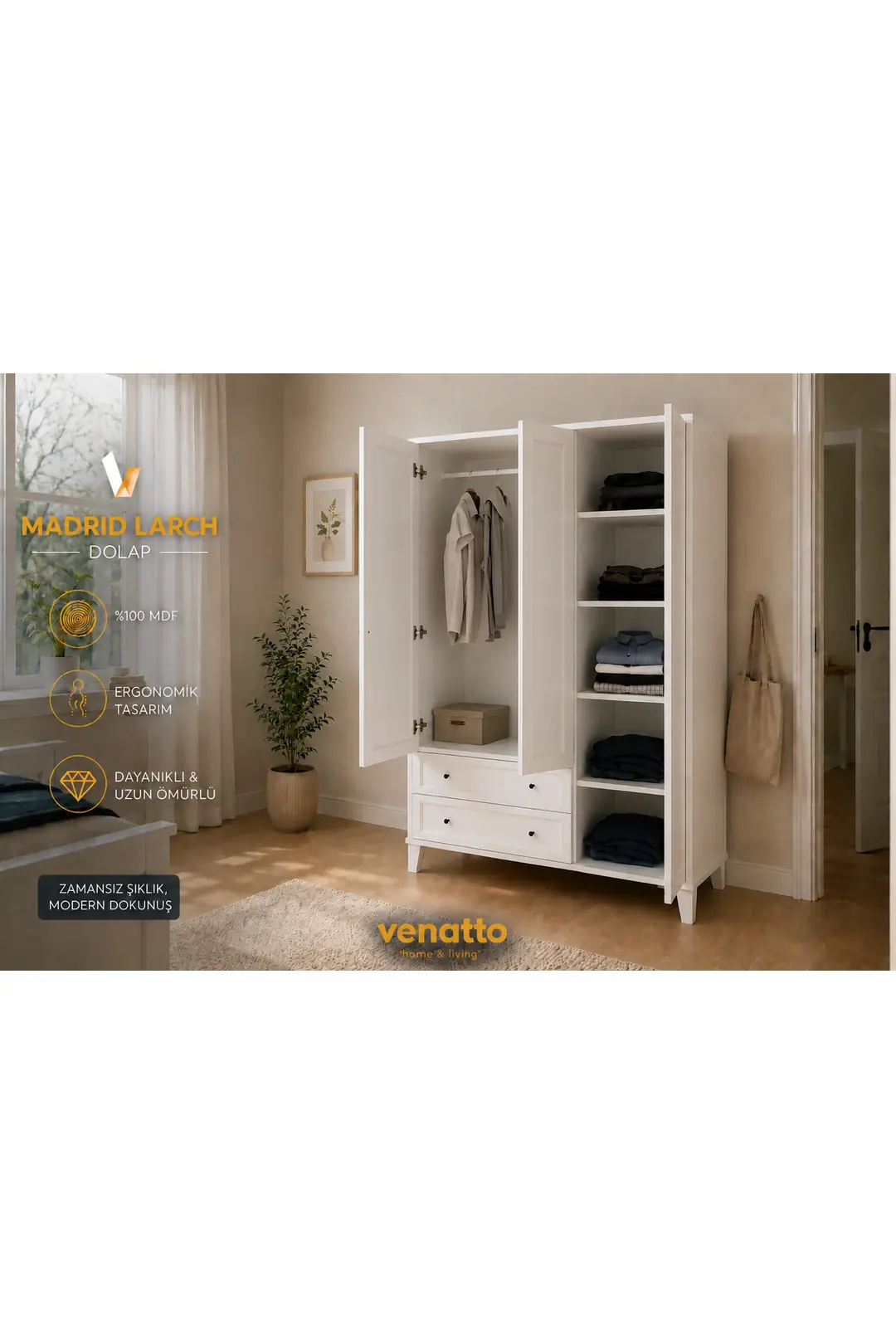 MADRİD LARCH GENÇ ODASI (%100MDF) 3
