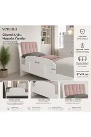 Romantic ,trio 18mm kalınlığa uyumlu MDF karyola korkuluk(87cmx24cm)çocuk güvenlik bariyeri(%100MDF) 1