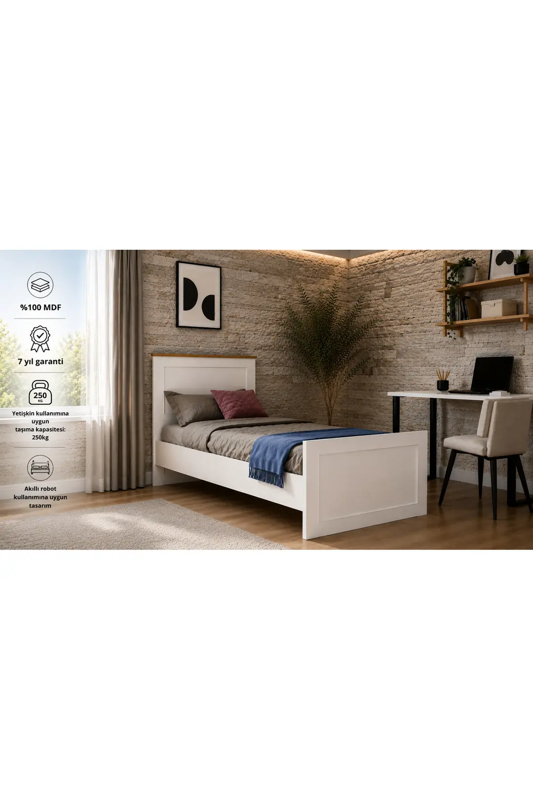 smart xl karyola e:120x200 (%100mdf) 1
