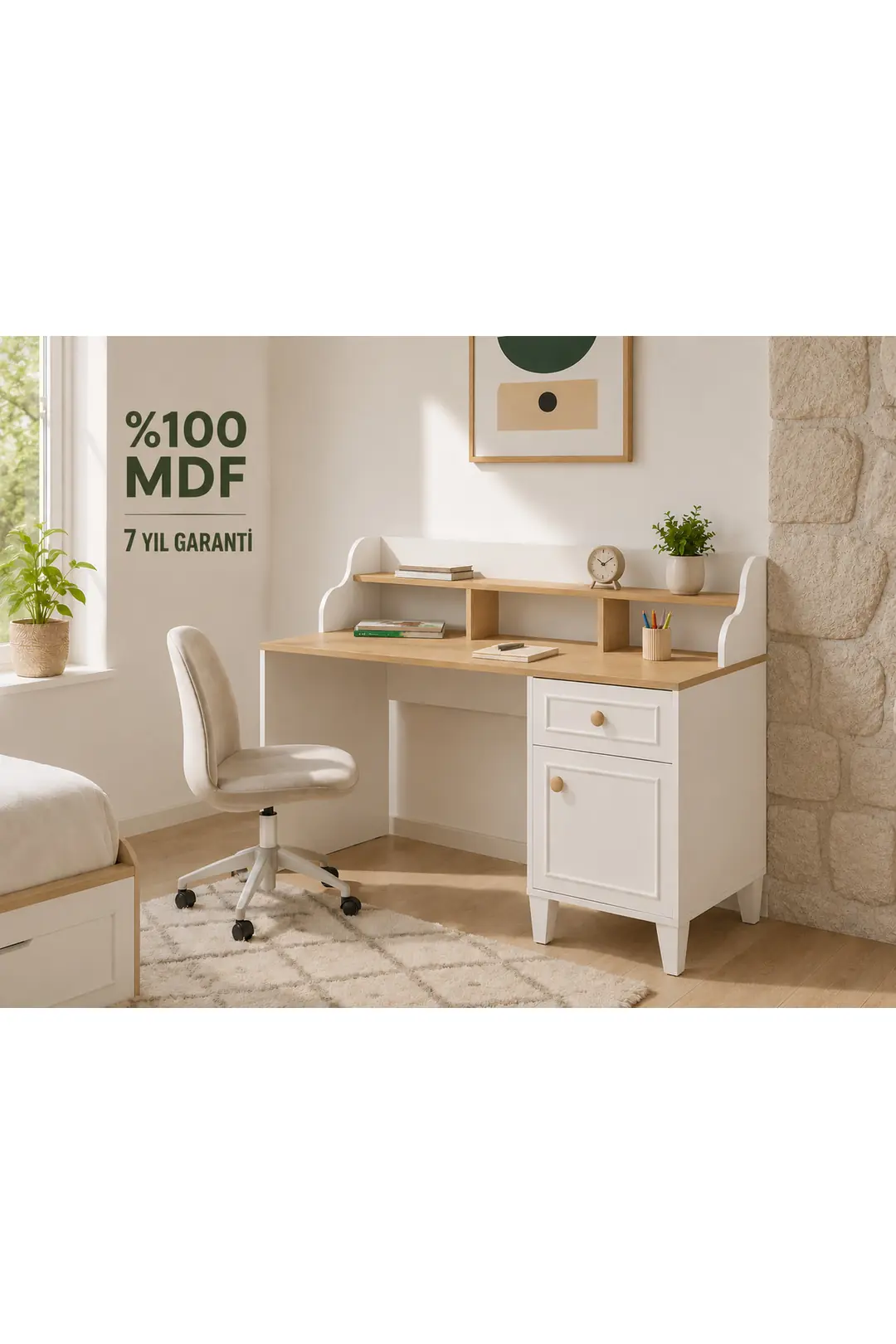 Smart Ders Çalışma Masası (%100MDF)