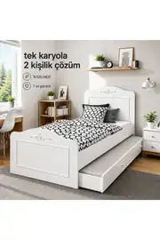 Romantic Yavrulu Karyola(100X200)%100mdf 1
