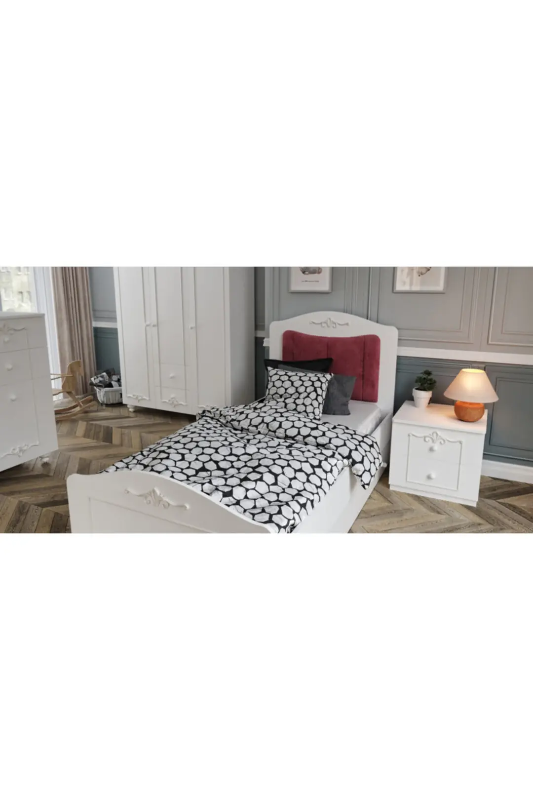 Romantik Komodin (%100MDF) 1