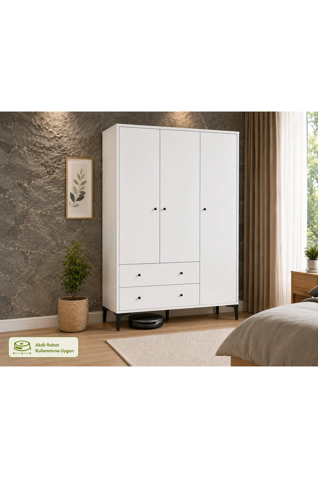 lucca white genç odası (%100mdf) 2