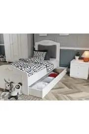 ROMANTİC YAVRU YATAKLI KARYOLA EBAT:100X200(%100MDF) 6