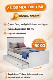 Smart Yavrulu Karyola (%100mdf)100x200 2