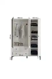 Trio 3 Kapılı Dolap (%100MDF) 7