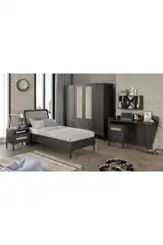 TRİO XL BLACK GENÇ ODASI(%100MDF) 1