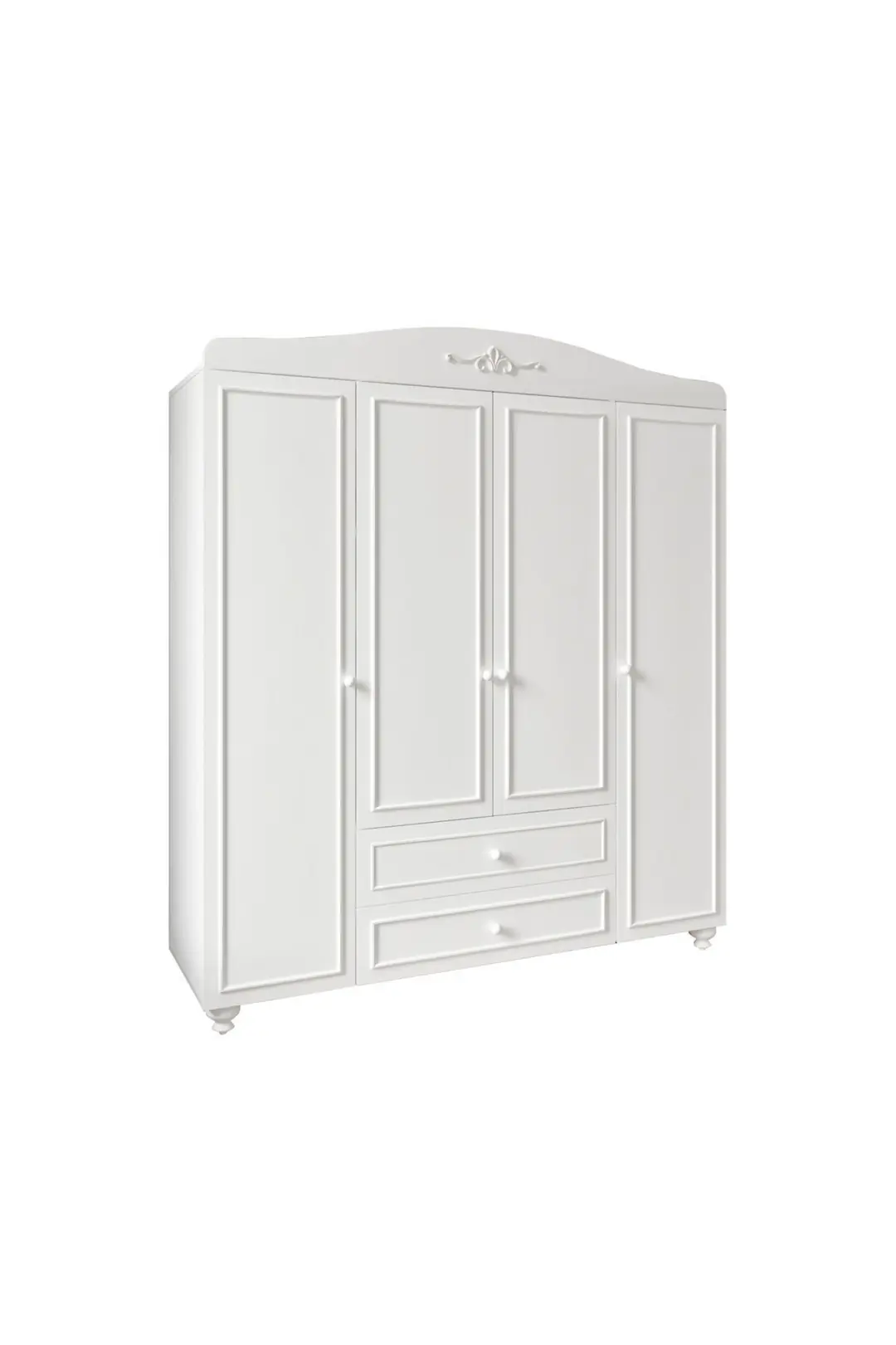 Romantic 4 Kapılı, 2 Çekmeceli, Avangart Dolap/gardırop(%100MDF) 4