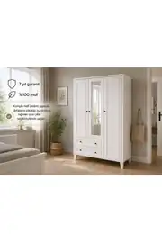 MADRİD 3 KAPILI,2 ÇEKMECELİ,AYNALI DOLAP/GARDIROP (%100MDF) 4