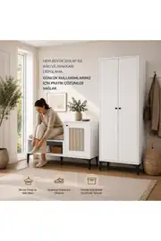 massimo life white portmanto(%100mdf) 1