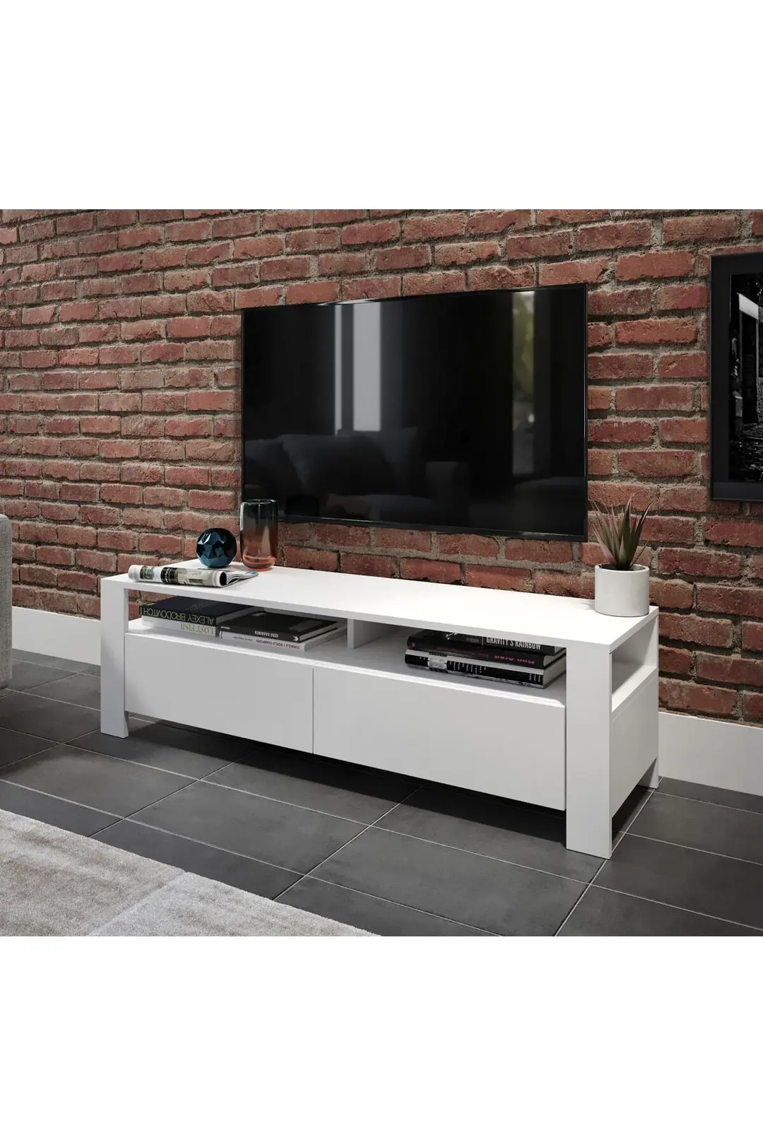 Mocca Tv Ünitesi Beyaz (%100MDF) 3