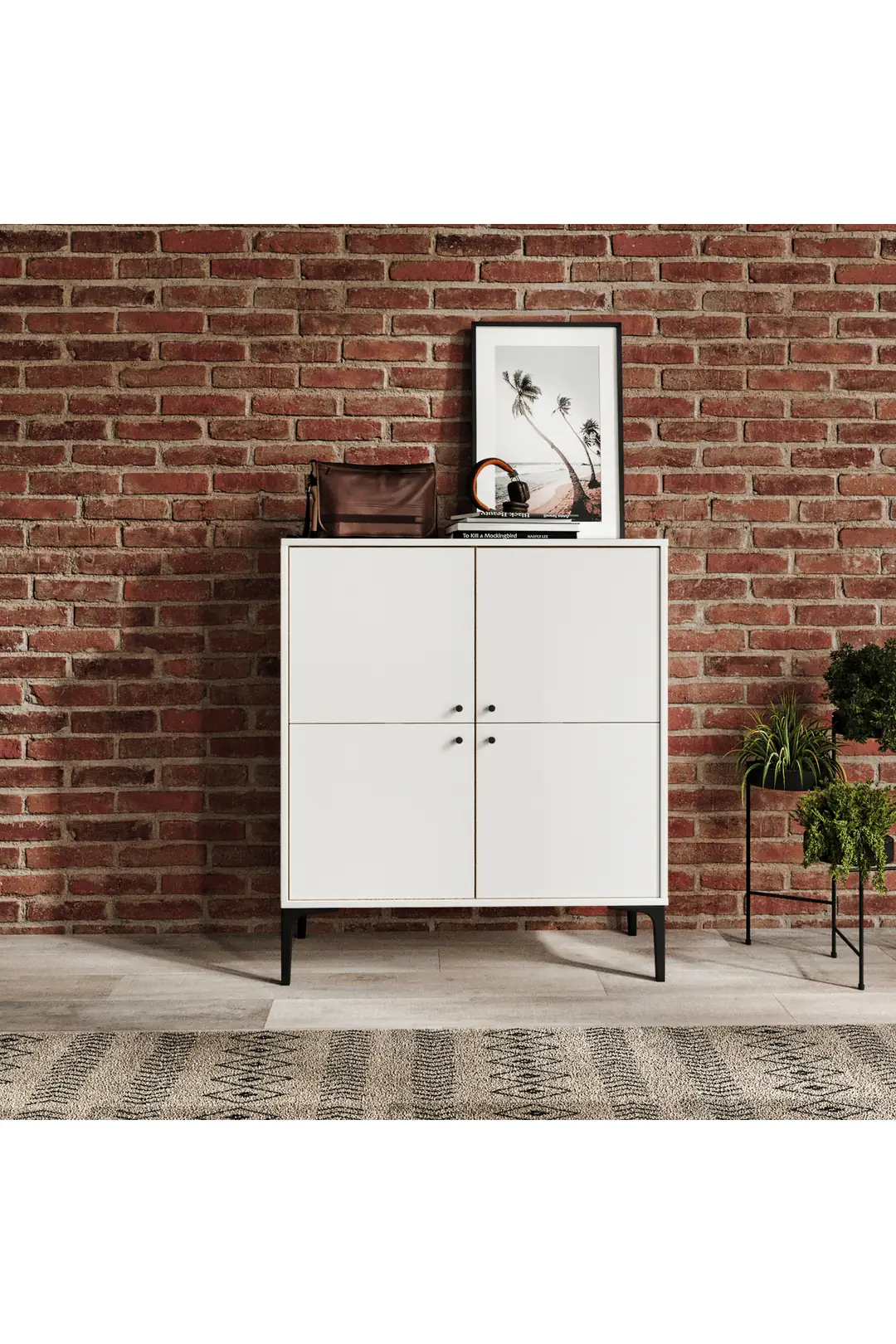 Focus White Çok Amaçlı Dolap/ayakkabılık (%100MDF) 3