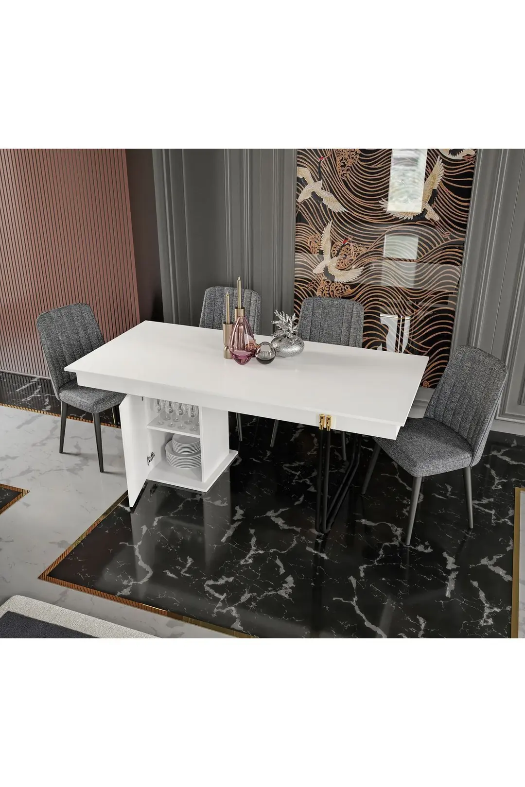 LOFT DEKORATİF MASA(%100MDF) 3