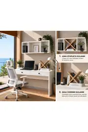 LUCCA ÇALIŞMA MASASI(%100MDF) 2