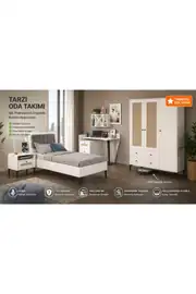 Trio White L Genç Odası Takımı(%100mdf) 1