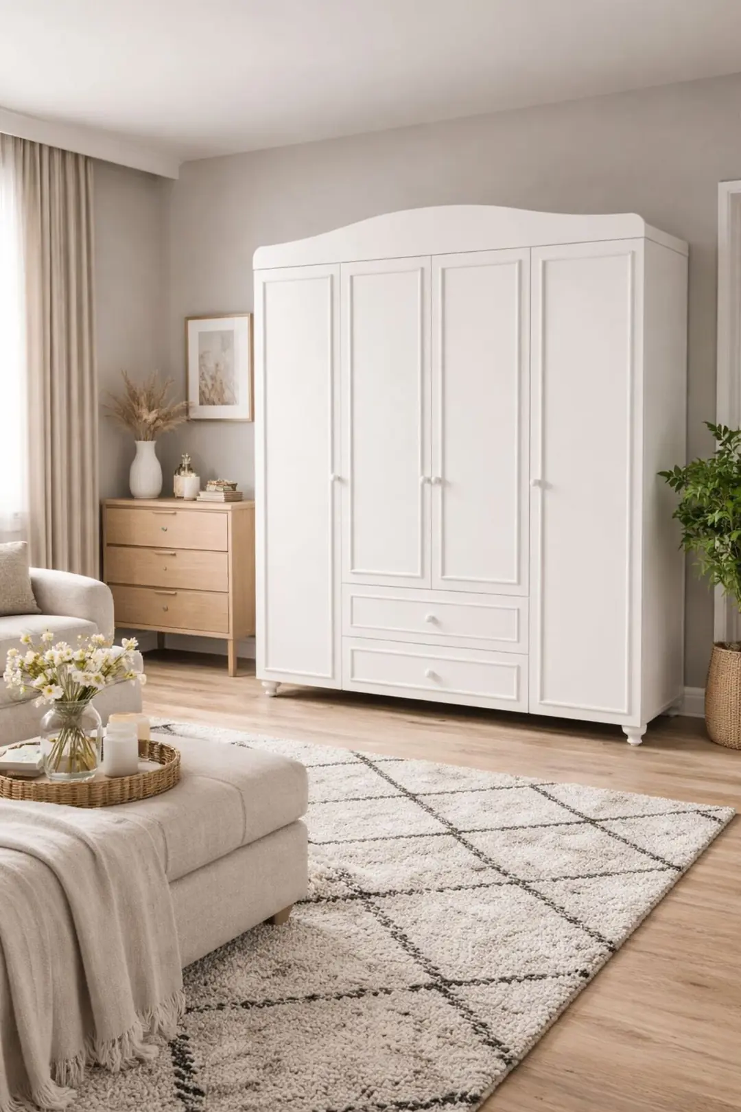 Sandy 4 Kapılı Dolap/gardırop (%100MDF) 4