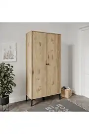 Massimo 2 Kapaklı,7 Raflı.sık Askılıklı Ayakkabılık/vestiyer/portmanto (%100MDF) 2