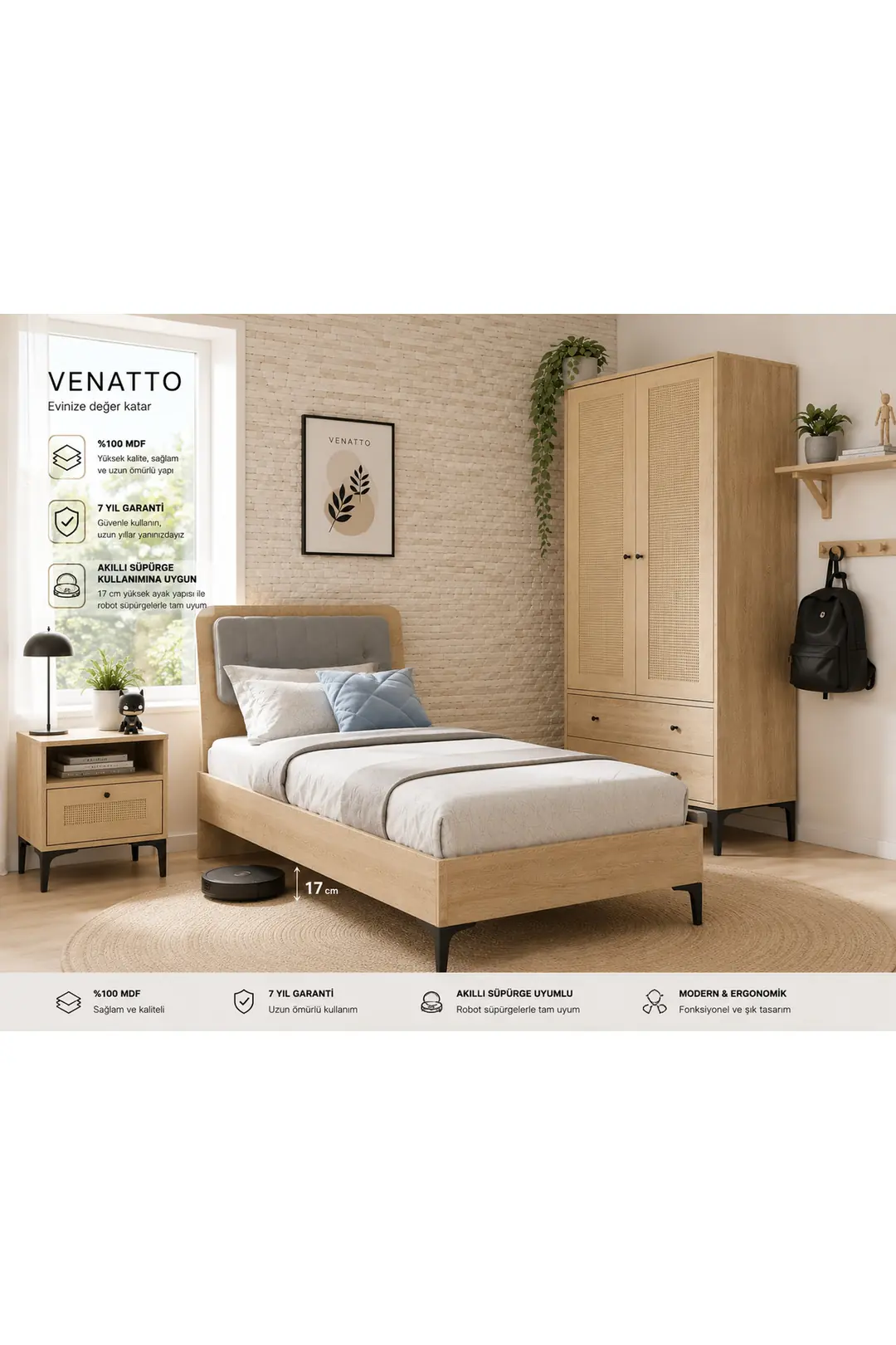 trio life genç odası (%100mdf)