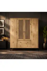 Trio 4 Kapılı Dolap (%100MDF) 5