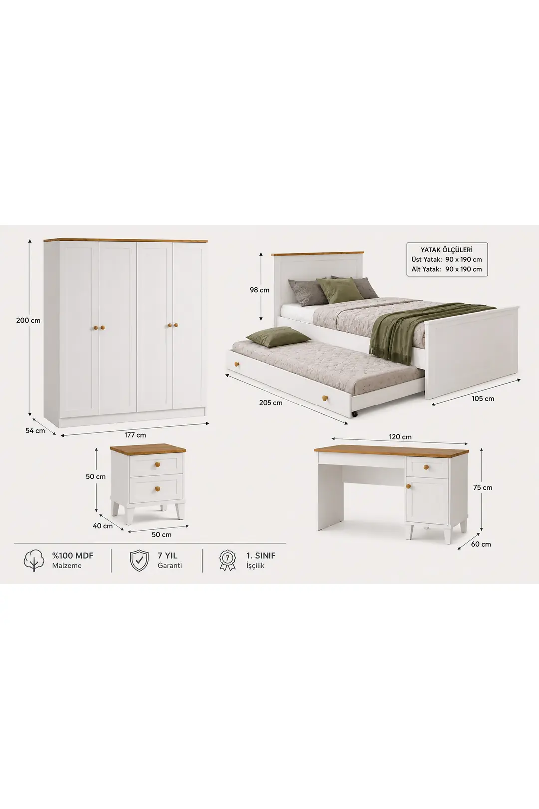 Smart Xl Genç Odası(%100mdf) 7