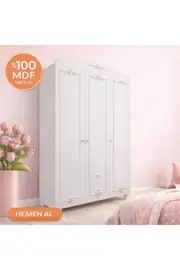 Romantic 3 Kapılı, 2 Çekmeceli, Avangart Dolap/gardırop(%100MDF) 1