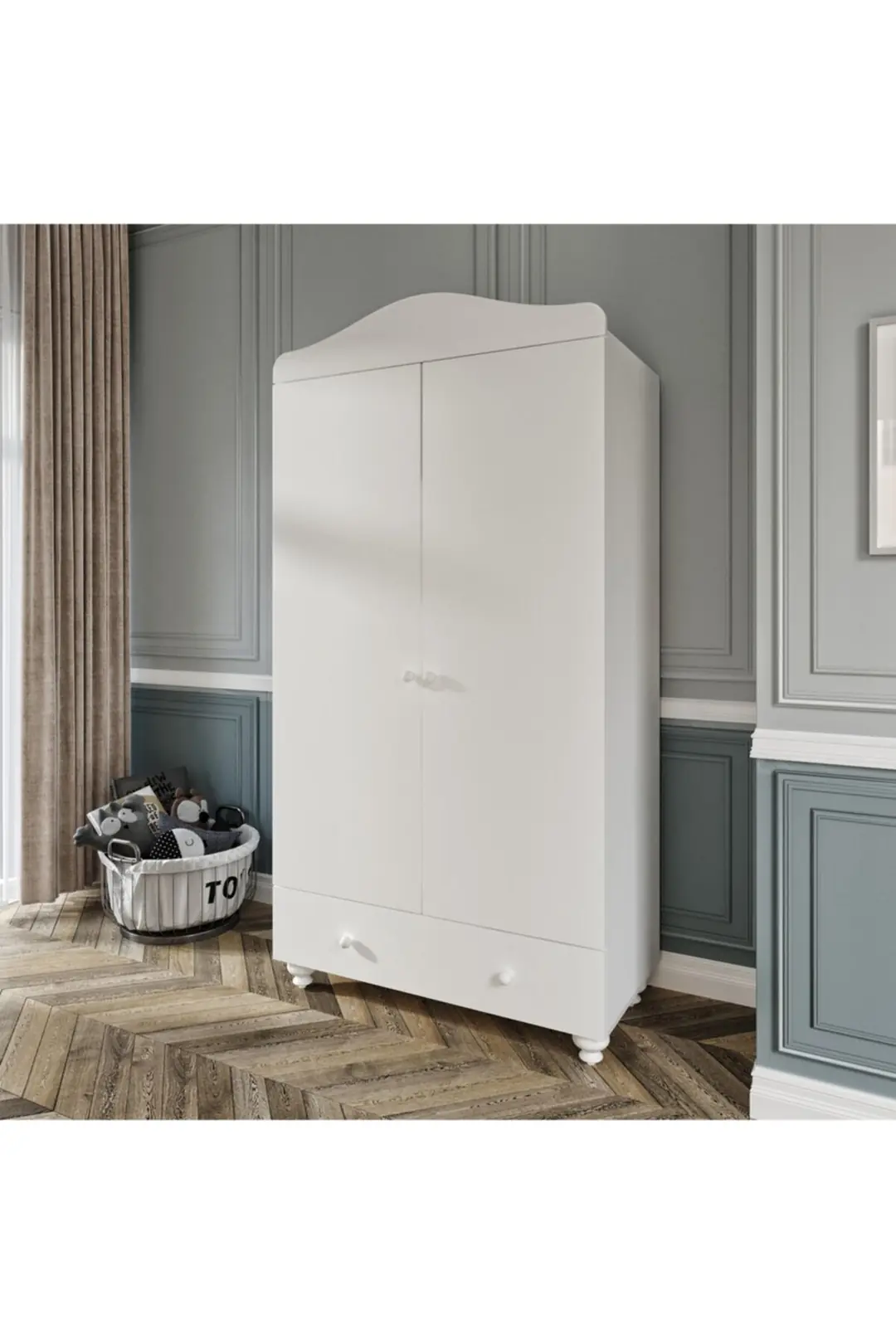 Almina Iki Kapaklı Dolap (%100MDF)