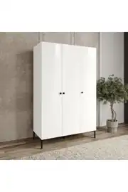 FREE 3 KAPAKLI,6 RAFLI, 1 ASKILI DOLAP/GARDIROP (%100MDF) 2