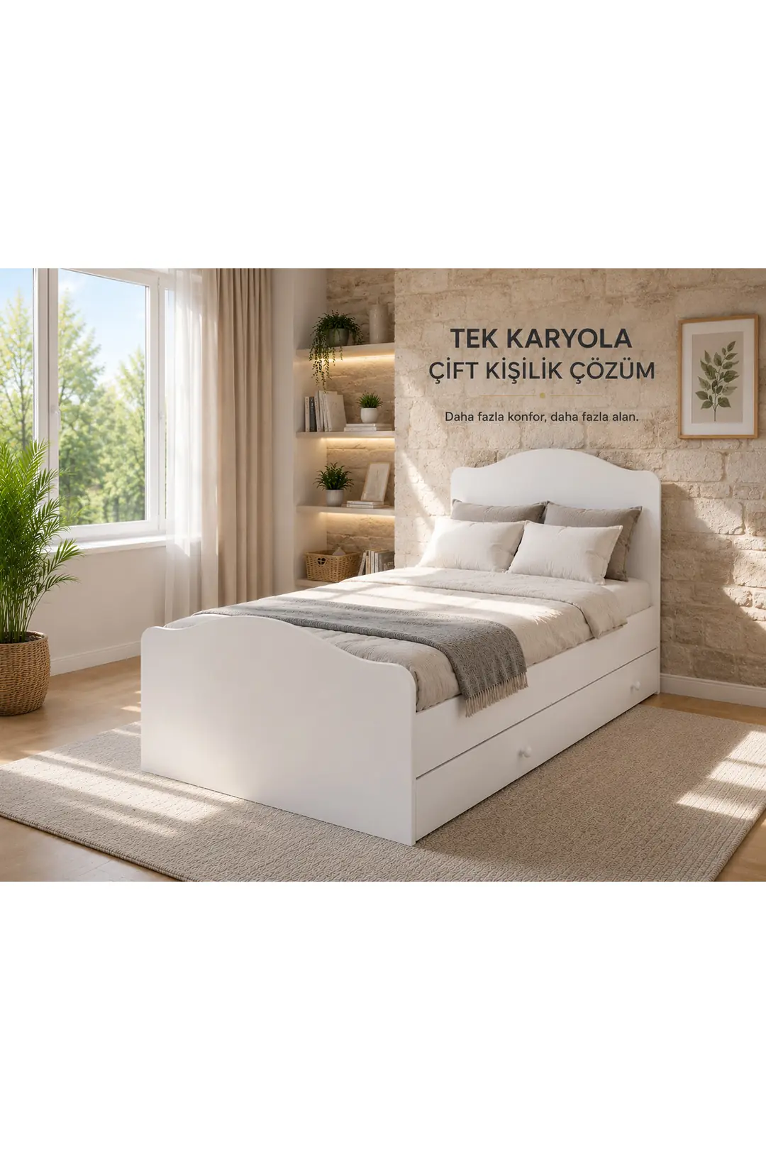 pablo yavru yataklı,depolama alanlı karyola(%100mdf) 3