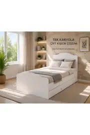 pablo yavru yataklı,depolama alanlı karyola(%100mdf) 3