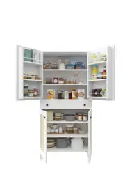 Leo Erzak Dolabı,Kiler Dolabı,kahve köşe dolabı ,ekmek,mutfak çok amaçlı dolap (%100mdf) 5