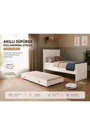 madrid yavru yataklı,depolama alanlı karyola (%100mdf) 6